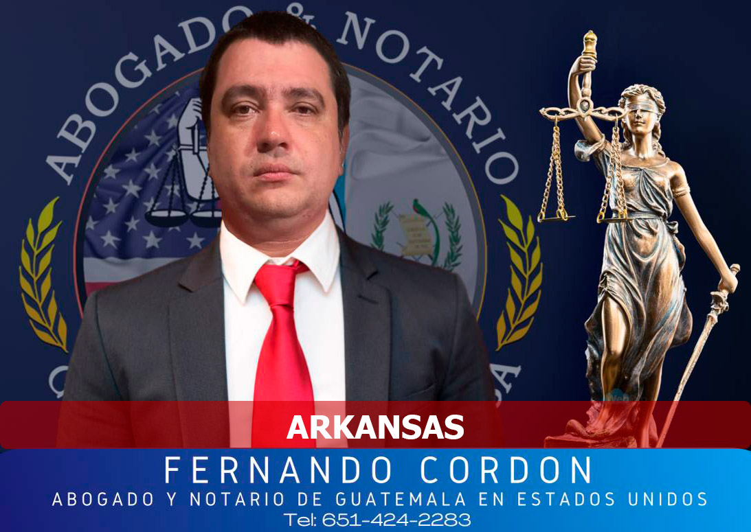 Abogado y Notario de Guatemala en Arkansas
